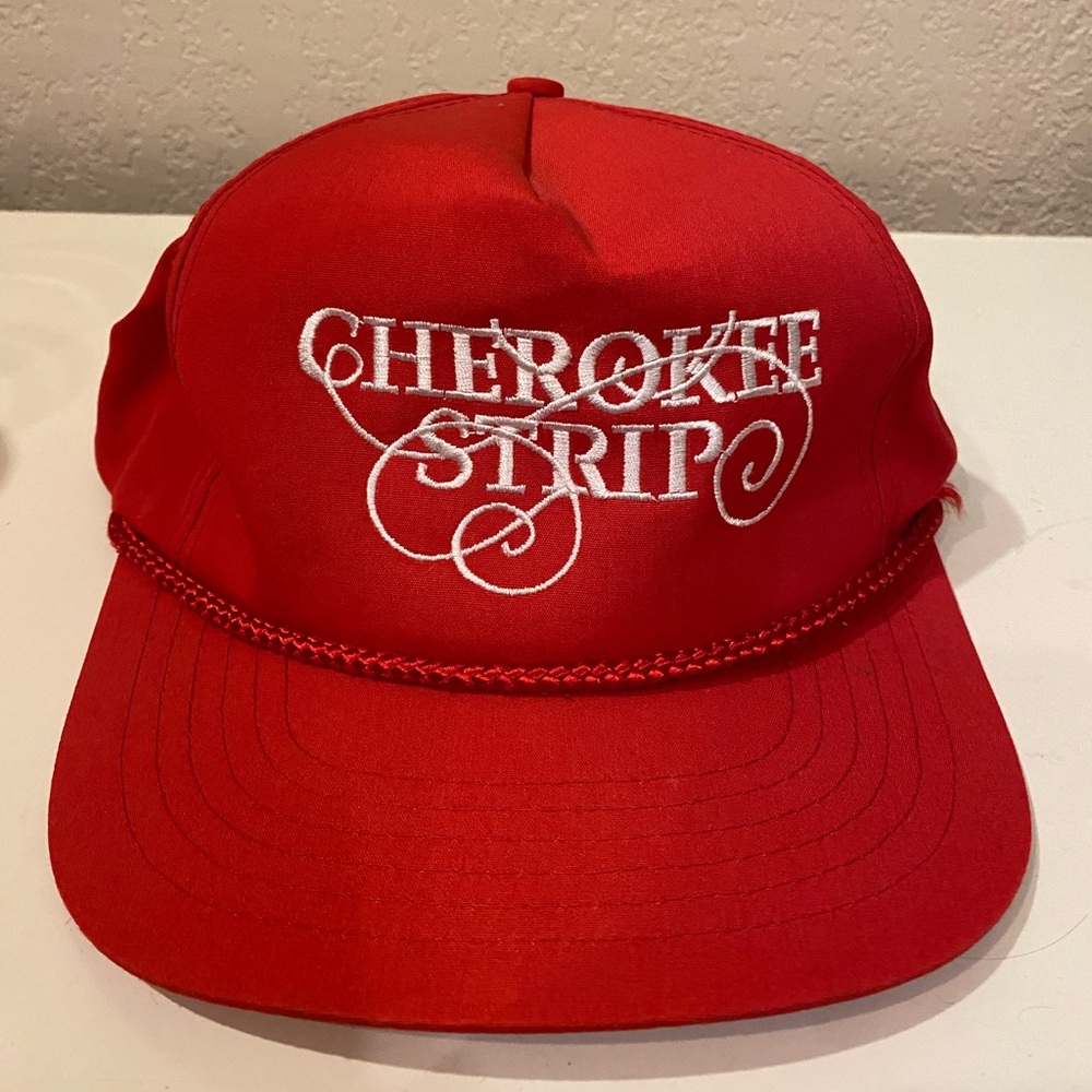 Vintage Hat Cherokee Strip Red